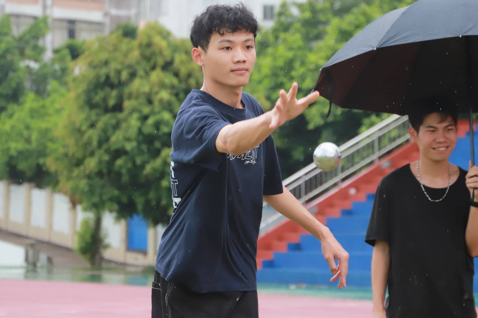 小球争锋 搭档竞逐——学院2026年第二届双人小金属地掷球比赛正式收官